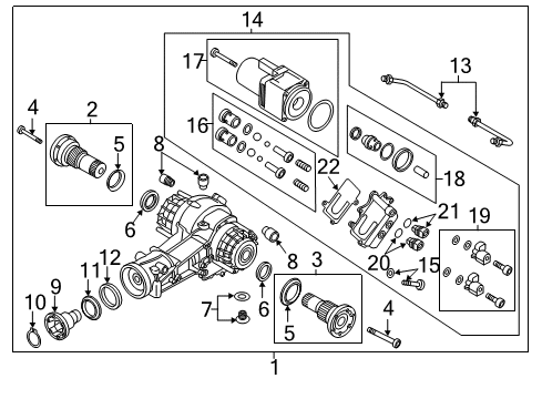 2017 Audi A7 Quattro Axle & Differential - Rear