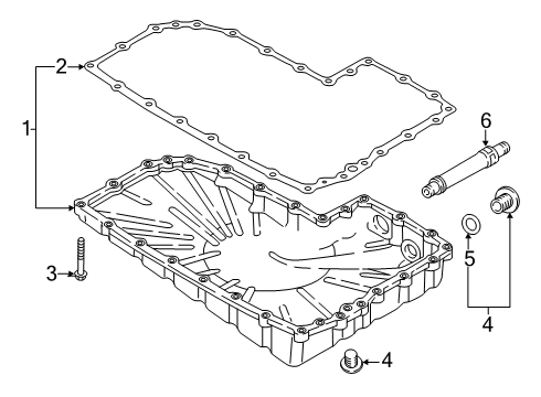 2024 Audi A5 Quattro Transaxle Parts Diagram 2