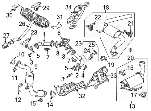 2009 Audi Q7 Heat Shield Diagram for 7L0-825-662-C