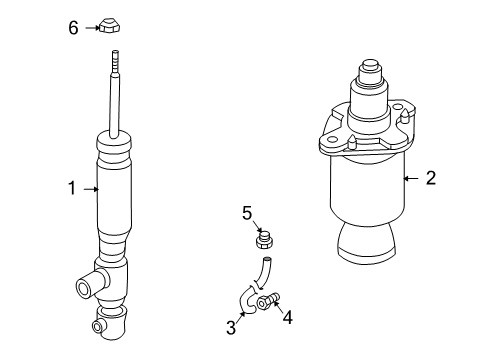 2002 Audi Allroad Quattro Shocks & Components Diagram 2