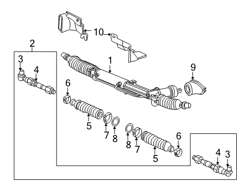 2002 Audi A4 Quattro Steering Gear & Linkage - Steering Diagram 2
