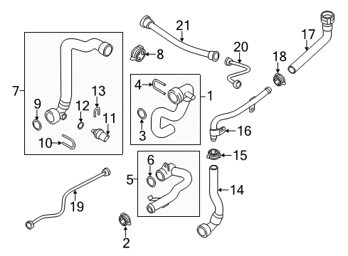 2015 Audi A6 Quattro Hoses, Lines & Pipes Diagram 4