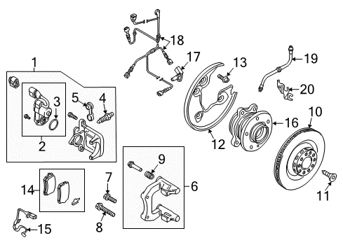 2018 Audi SQ5 Parking Brake Diagram