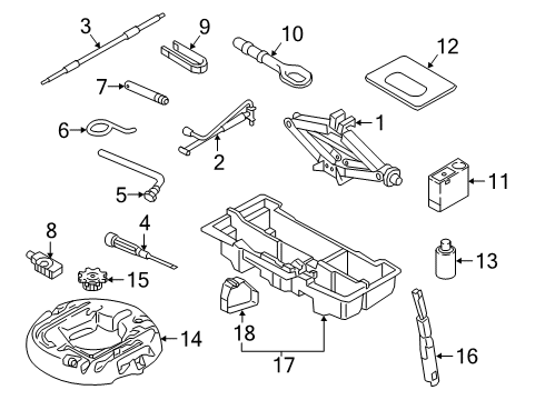 2019 Audi RS5 Sportback Jack & Components