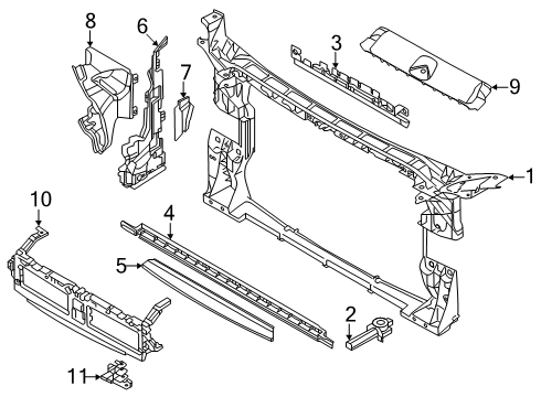 2018 Audi RS5 Radiator Support