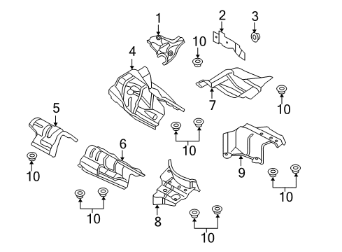 2016 Audi S5 Heat Shields - Emission Diagram 2