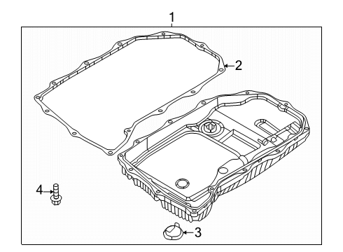 2025 Audi SQ7 Transmission Pan Plug Diagram for 0D5-398-048-A