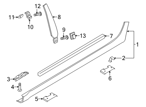 2016 Audi RS7 Sound Absorber Diagram for 4G8-854-863-A