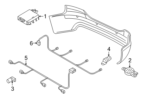 2024 Audi RS Q8 Parking Aid Diagram 3