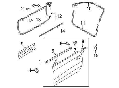 2014 Audi RS5 Door & Components Diagram 2
