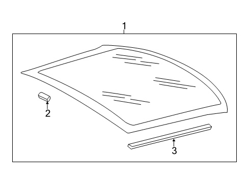 2014 Audi R8 Back Glass Diagram for 420-845-501-NVB