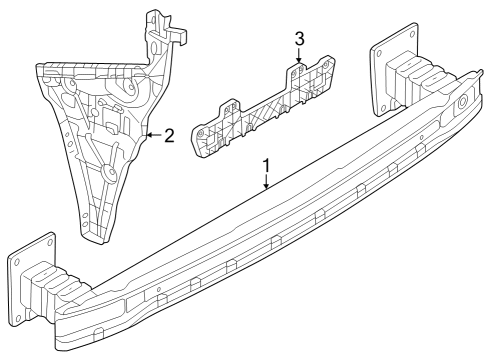 2022 Audi RS3 Bumper & Components - Rear Diagram 2