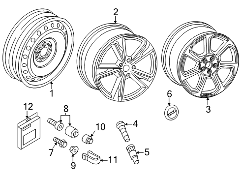 2025 Audi Q3 Wheels Diagram 2