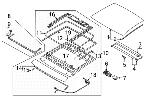 2025 Audi A3 Quattro Sunroof Diagram