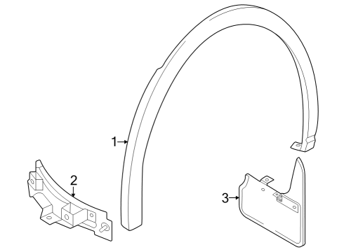 2023 Audi Q4 e-tron Sportback Exterior Trim - Quarter Panel