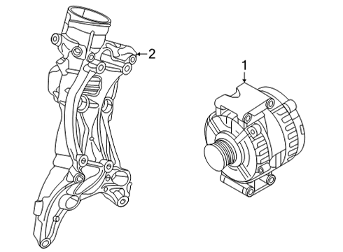 2022 Audi A5 Quattro Alternator