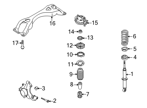 2011 Audi Q7 Shocks & Components Diagram 4