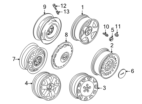 2001 Audi S8 Wheels Diagram