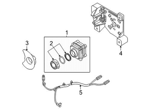 2021 Audi Q7 Electrical Components - Front Bumper Diagram 2