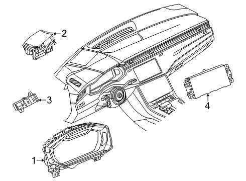 2025 Audi SQ7 Cluster & Switches Diagram