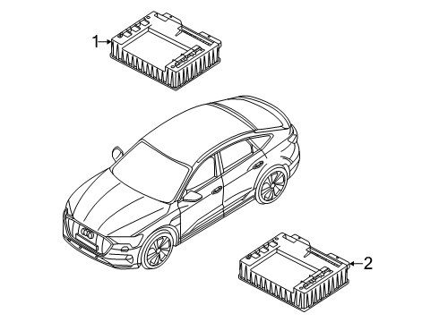 2025 Audi SQ6 e-tron MODULE Diagram for 95C-907-594-CG