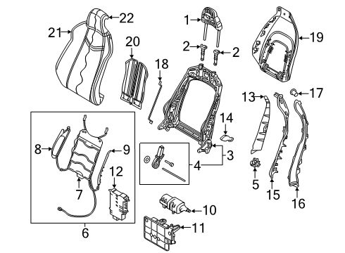 2019 Audi S5 Sportback Adjust Motor Diagram for 8S7-959-761-B