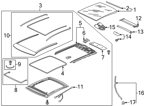 2018 Audi S3 Sunroof Diagram