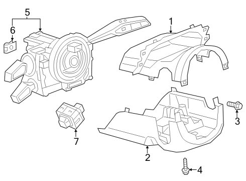 2024 Audi SQ8 e-tron Sportback Shroud, Switches & Levers