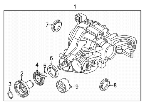 2020 Audi SQ7 Axle & Differential - Rear Diagram 2