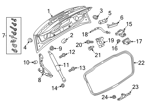 2015 Audi A3 Quattro Trunk Diagram