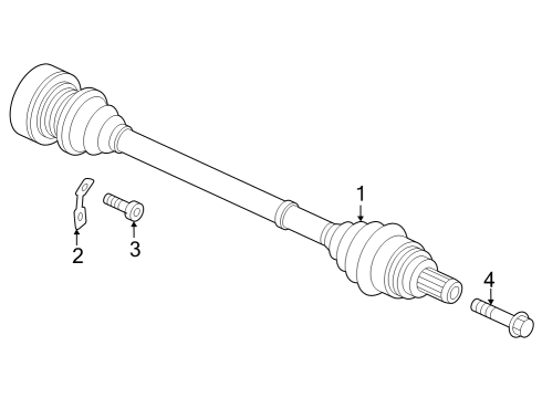 2024 Audi SQ8 e-tron Sportback Drive Axles - Rear