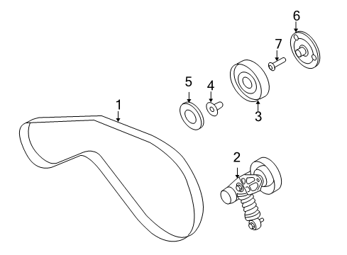 2012 Audi S5 Belts & Pulleys Diagram