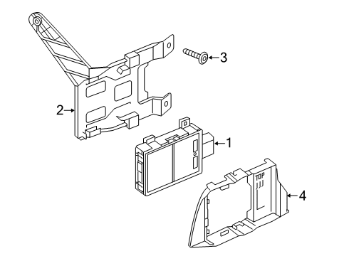 2020 Audi e-tron Sportback Electrical Components - Front Bumper Diagram 4