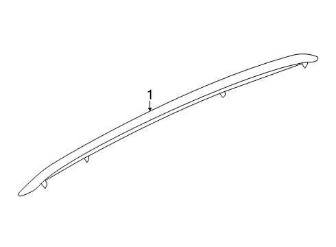 2025 Audi Q6 e-tron Exterior Trim - Roof Diagram 2