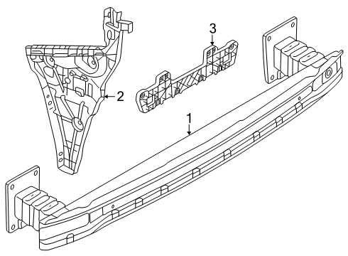 2025 Audi RS3 Bumper & Components - Rear Diagram