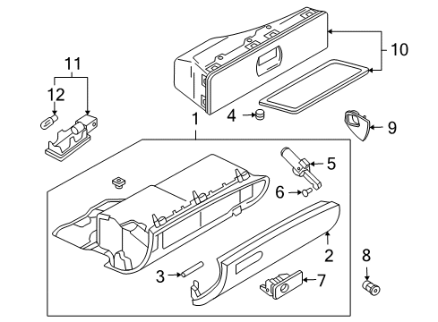 2004 Audi A4 Quattro Glove Box Diagram