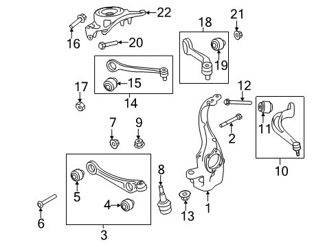 2010 Audi A4 Quattro Front Suspension Components Diagram