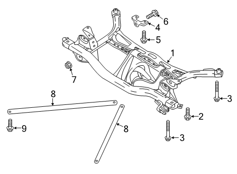 2017 Audi A3 Track Bar Diagram for 5Q7-806-494