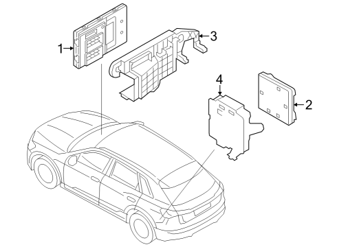 2024 Audi SQ8 e-tron Electrical Components Diagram 11