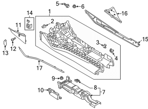 2022 Audi A6 allroad Console Diagram 2