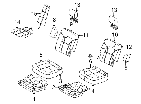 2008 Audi Q7 Second Row Seats Diagram 4