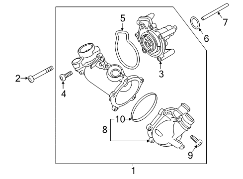 2016 Audi RS7 Water Pump Diagram 3
