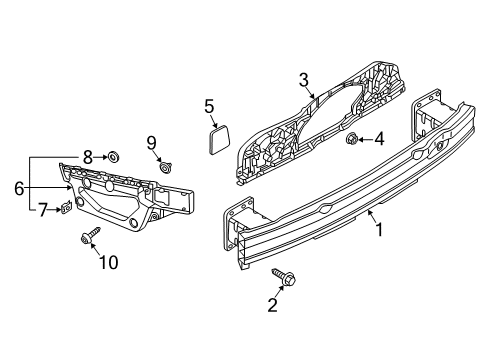 2020 Audi S8 Bumper & Components - Rear Diagram 3