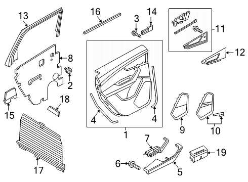 2025 Audi Q7 ARMREST Diagram for 4M0-867-363-H-11Q