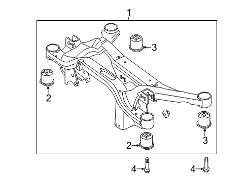 2020 Audi S3 Suspension Mounting - Rear Diagram 2
