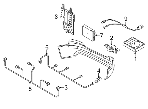 2013 Audi allroad Parking Aid Diagram