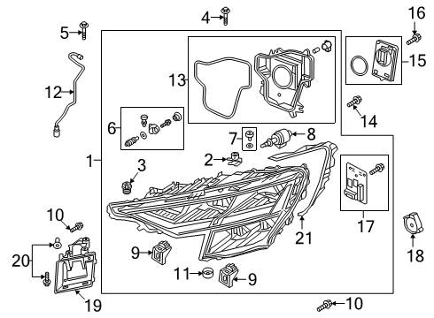2024 Audi Q8 Headlamps Diagram
