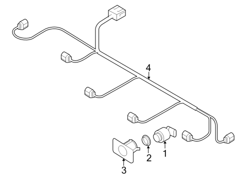 2024 Audi Q8 e-tron Electrical Components - Front Bumper Diagram 5