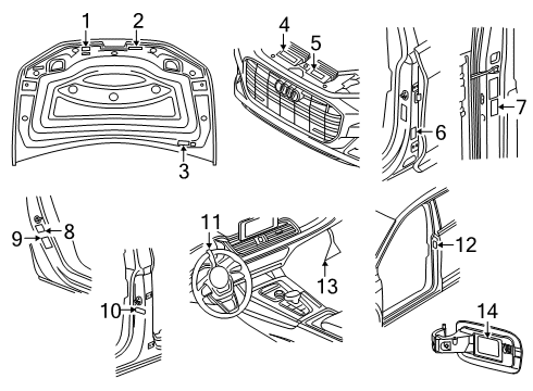 2024 Audi Q8 Information Labels