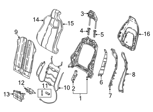 2018 Audi S4 Lumbar Control Seats Diagram